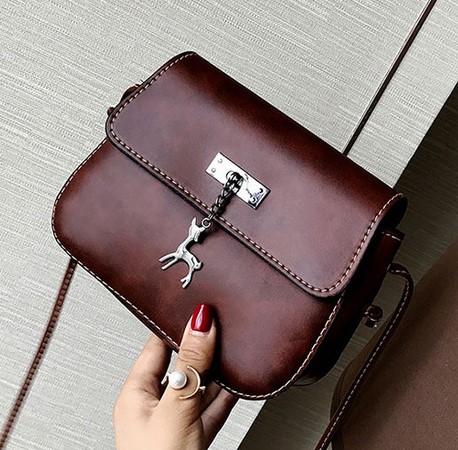 Elegant Crossbody Women’s Bag with Deer Pendant - Image 4