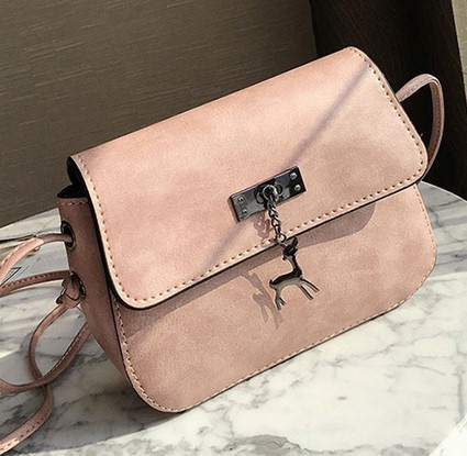 Elegant Crossbody Women’s Bag with Deer Pendant