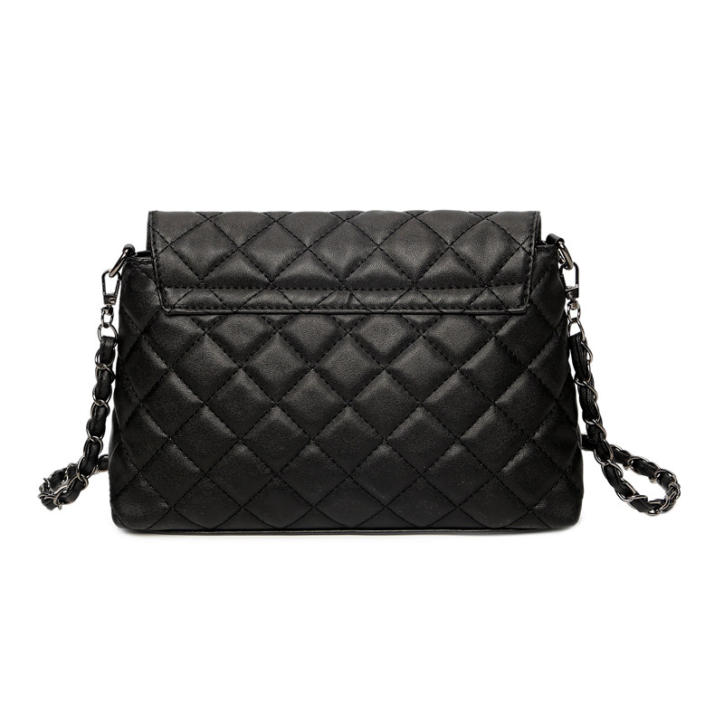 Cute Compact Tasseled Black Leather Women's Crossbody Bag - Image 3
