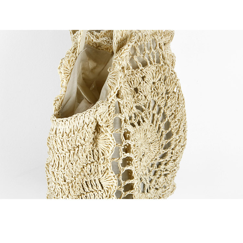 Vintage Bohemian Big Circle Straw Bags for Women - Image 4