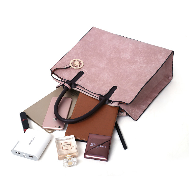 Set of 3 Matching Leather Bags for Women - Image 7